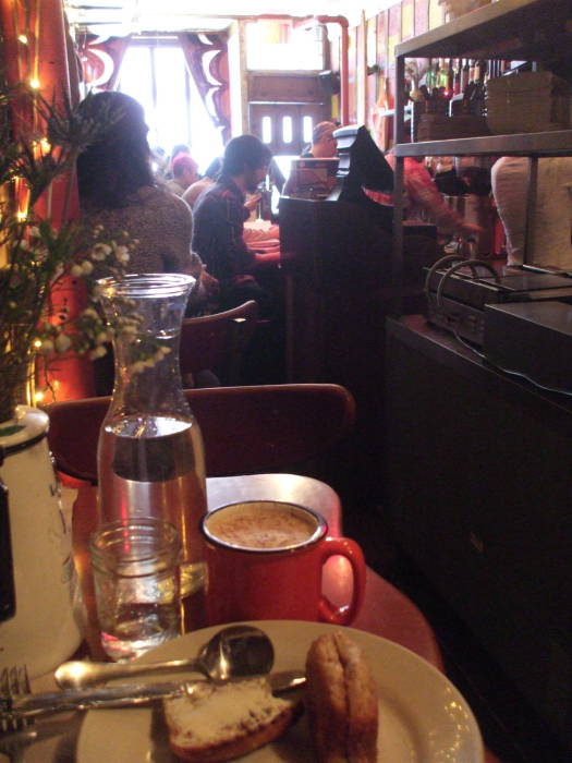 Mud Cafe seen from inside.