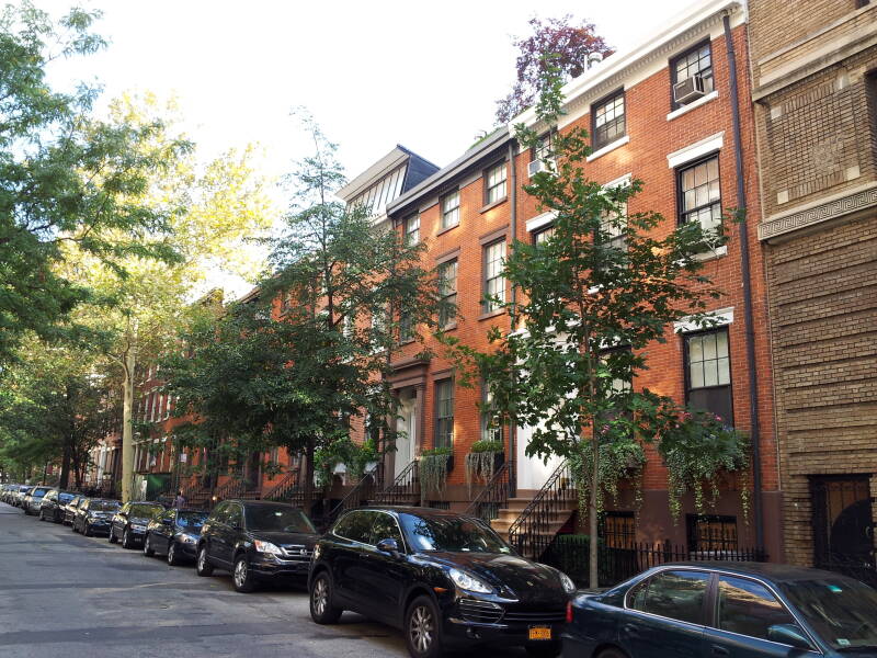 West 11th Street between Fifth Avenue and Sixth Avenue in Greenwich Village.