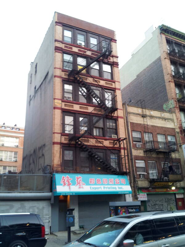 William S. Burroughs' home at 210 Centre Street in Tribeca.