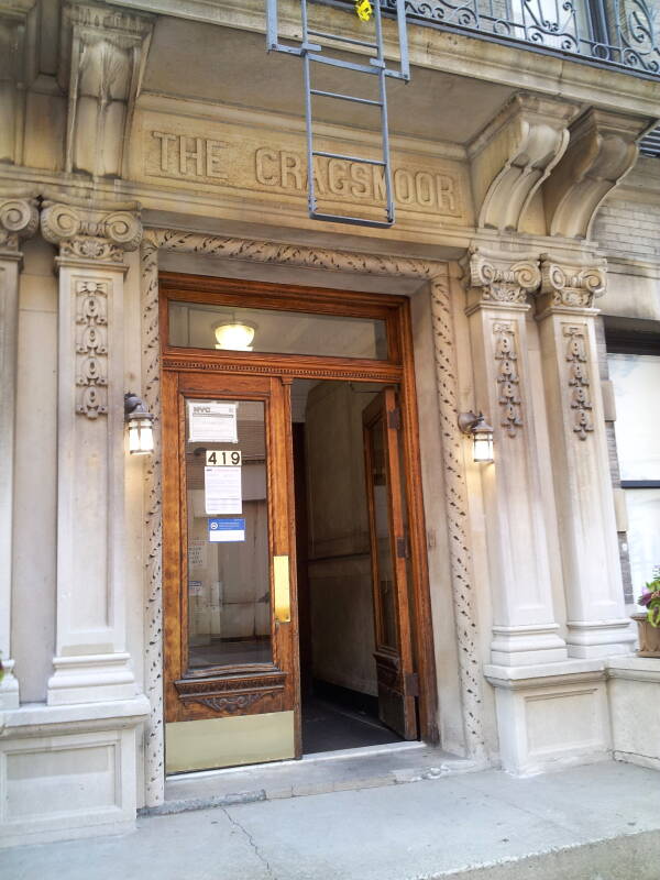 William S. Burroughs' apartment building at 419 West 115th Street on the Upper West Side.