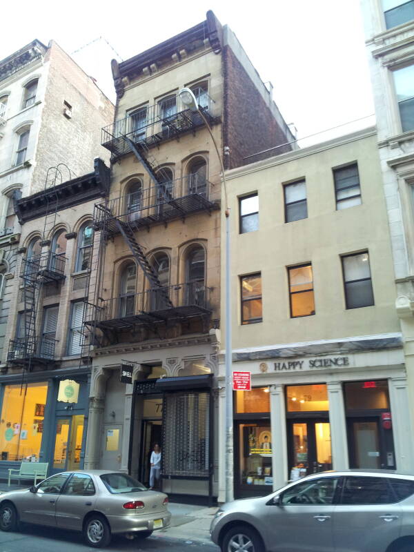 William S. Burroughs' home at 77 Franklin Street in Tribeca.