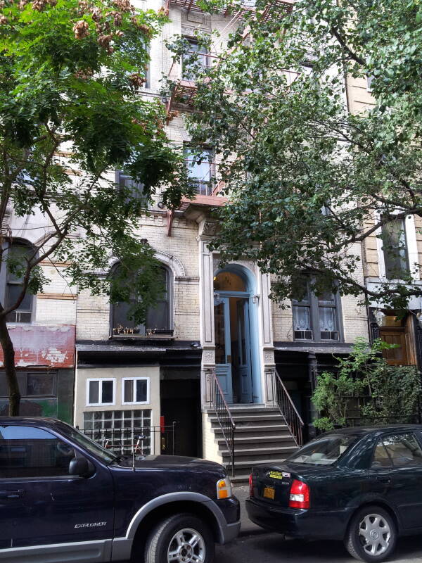 William Ginsberg's apartment building at 204 East 7th Street in the East Village.