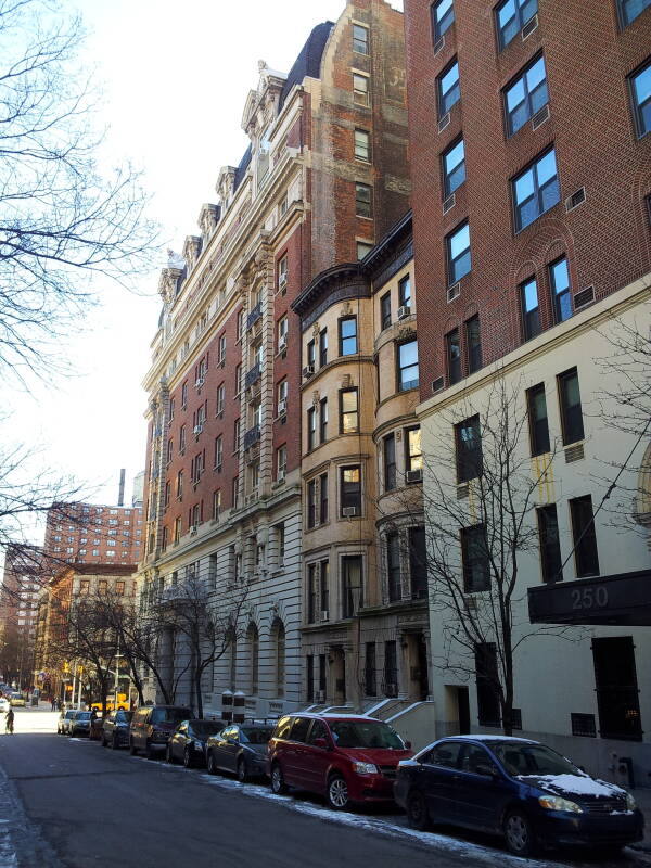 Possible site of the Hotel Lamprey on West 103rd Street just off Broadway on the Upper West Side of Manhattan.