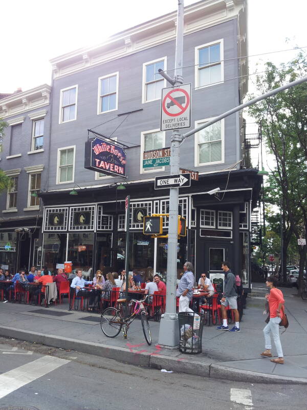 Whitehorse Tavern on Hudson Street and 11th Street in Greenwich Village.