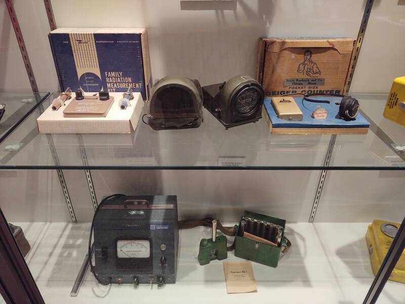 Cold War home radiation testing and monitoring equipment.