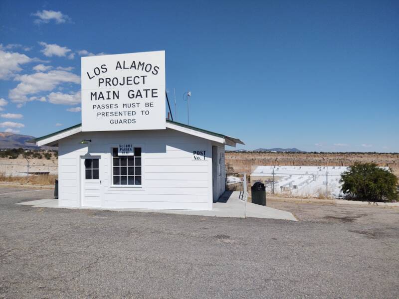 Los Alamos Project Main Gate.