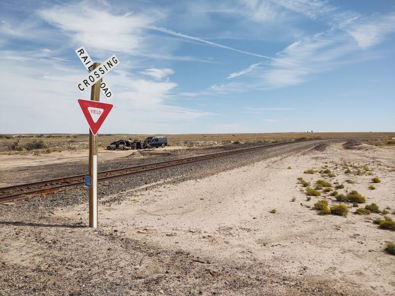 Railroad crossing at Acme.