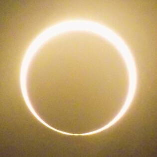 October 2023 annular eclipse view from near Roswell, New Mexico.