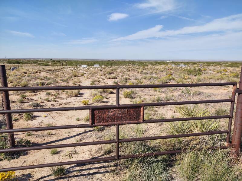 Gate of Acme Cemetery.