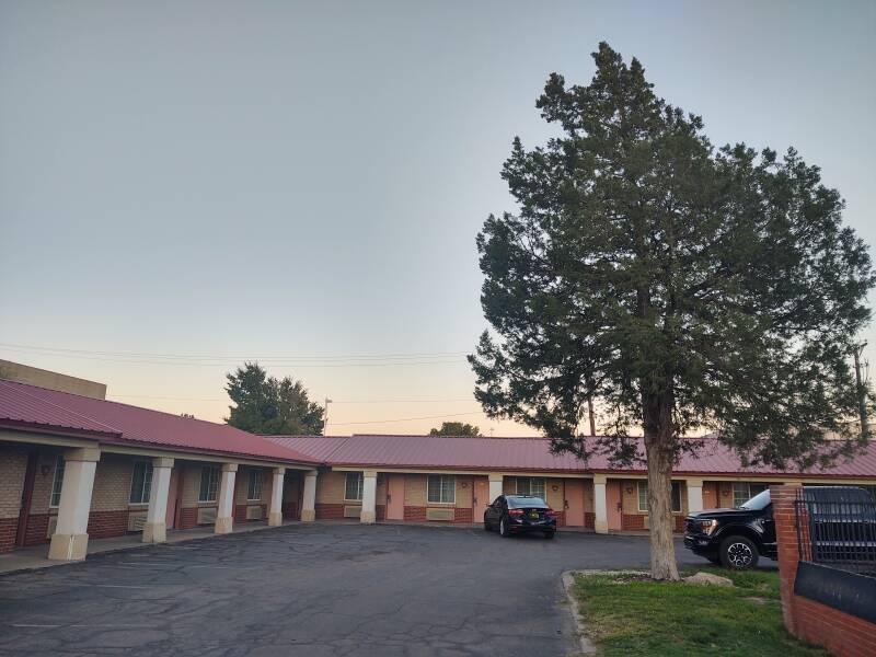 The National 9 Inn, my motel in Roswell, New Mexico.