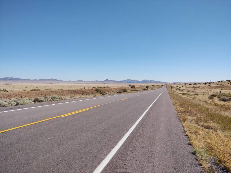 Flat open terrain west of Socorro, New Mexico.
