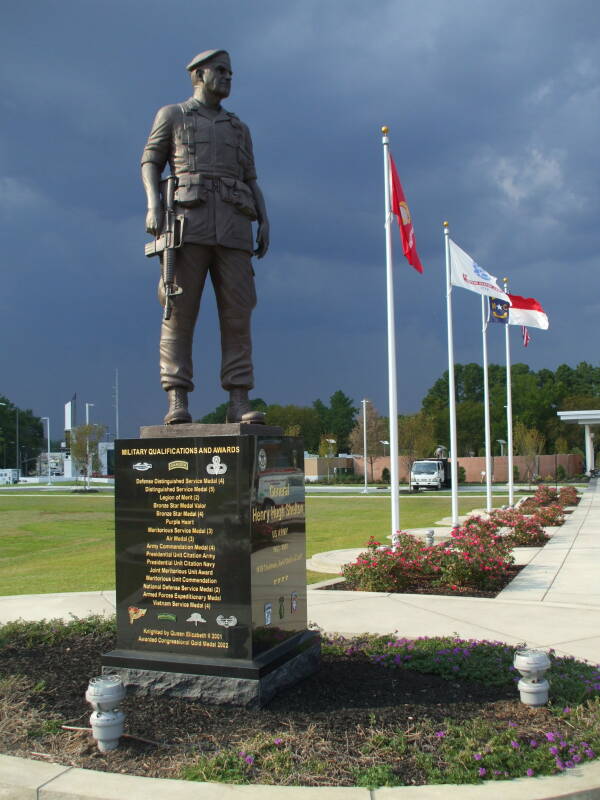 Statue of General Henry Hugh Shelton, U.S. Army 1963-2001, 14th Chairman, Joint Chiefs of Staff.