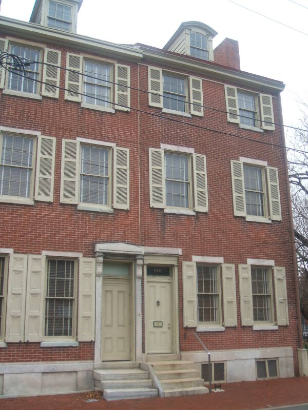 Edgar Allan Poe's home in Philadelphia.