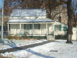 Edgar Allan Poe lived in this cottage in the Bronx.