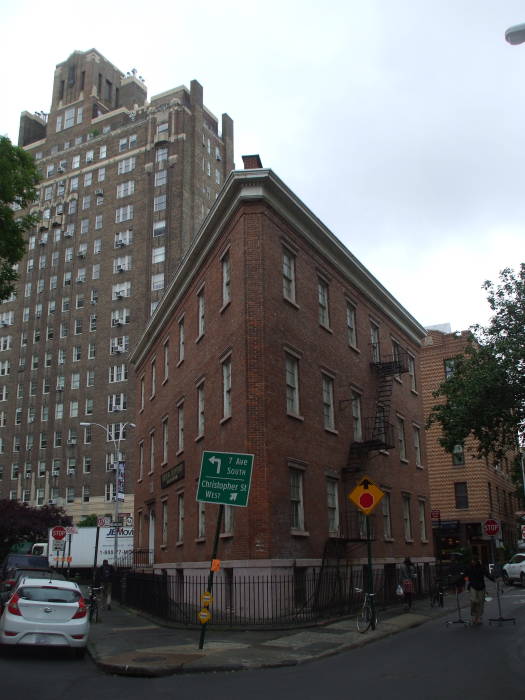 Northern Dispensary in Greenwich Village in New York, on the corner of Christopher Street and Waverly Place, a free medical clinic where Edgar Allan Poe received treatment for a head cold.