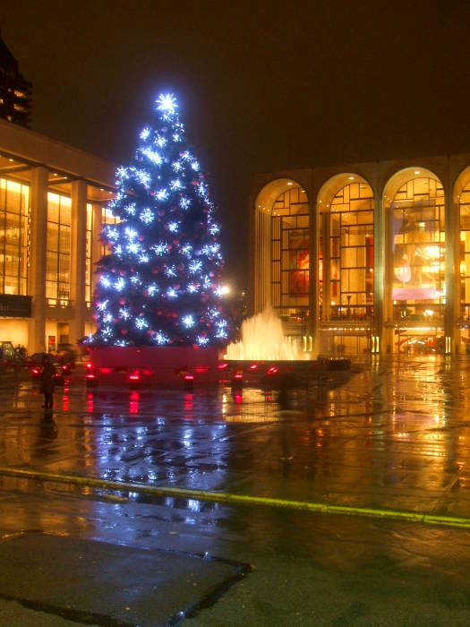 Christmas lights in New York.