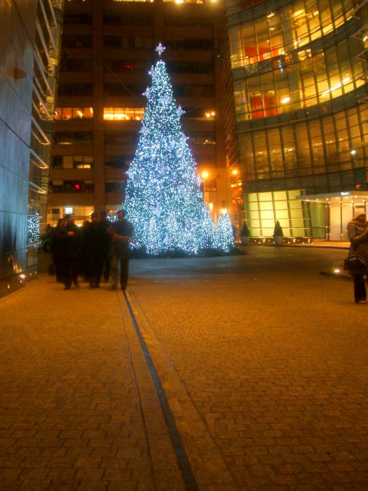 Christmas lights in New York.