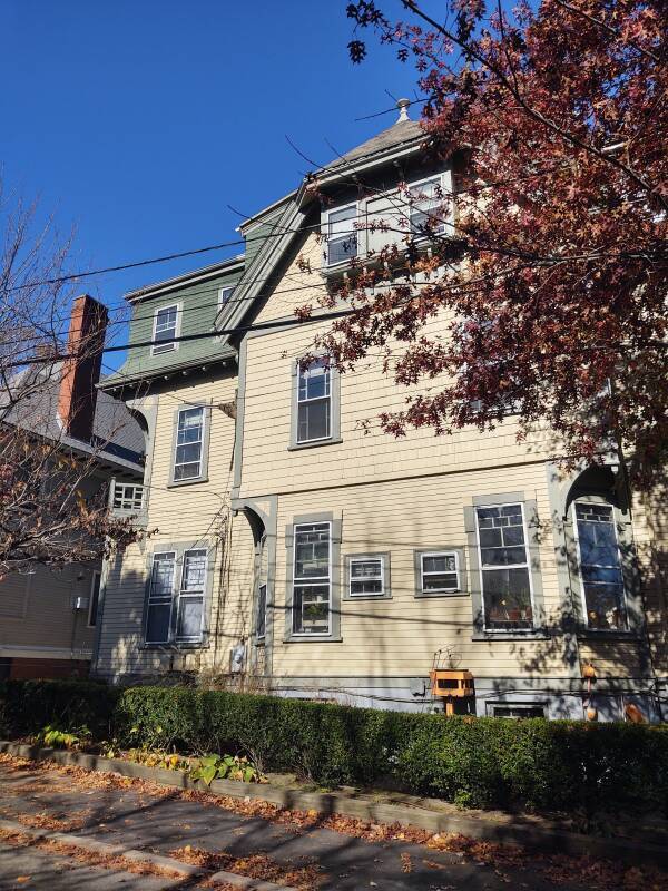 H.P. Lovecraft's home at 10 Barnes Street in Providence, Rhode Island.