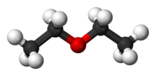 Diethyl ether molecule, from https://commons.wikimedia.org/wiki/File:Diethyl-ether-3D-balls.png