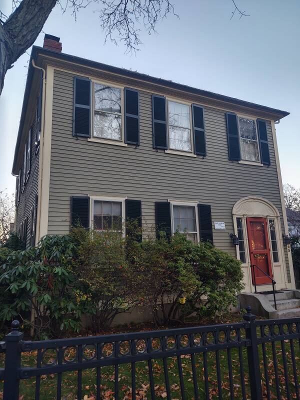 65 Prospect Street, H.P. Lovecraft's final home, relocated to 66 Prospect Street.