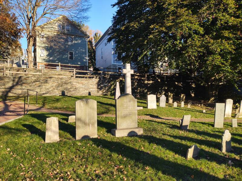 Cemetery at Saint John's Church in Providence, where Edgar Allan Poe courted Sarah Helen Power Whitman.