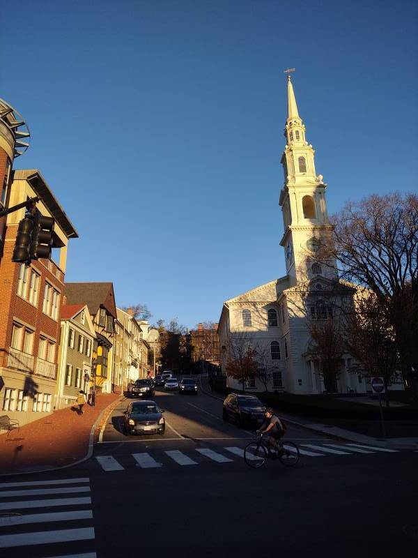 The first Baptist church in North America, founded by Roger Williams.