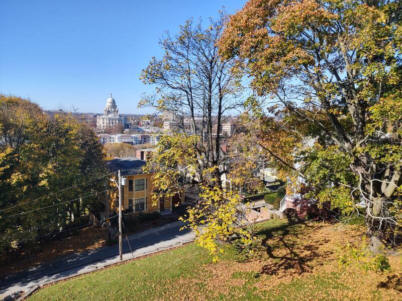 Prospect Terrace and its view over Providence, Rhode Island.
