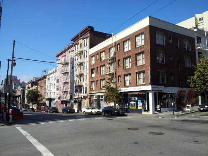 Dashiell Hammett's apartment at 891 Post Street in San Francisco.