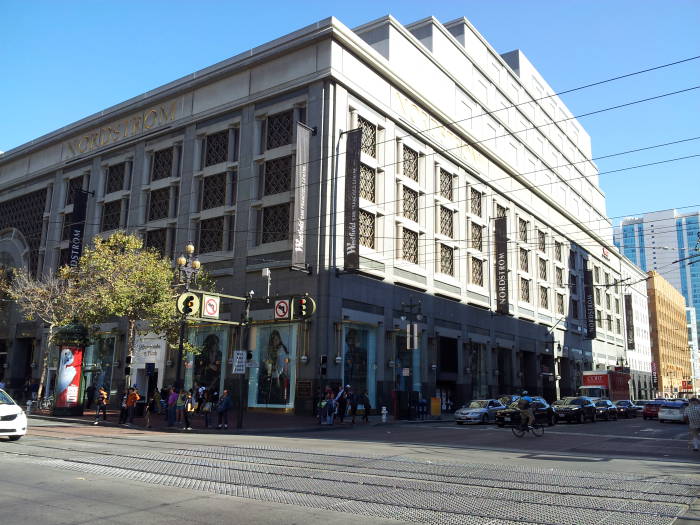 Large department store, now a Nordstrom's, where Dashiell Hammett wrote advertising copy for Samuel Jewelers.