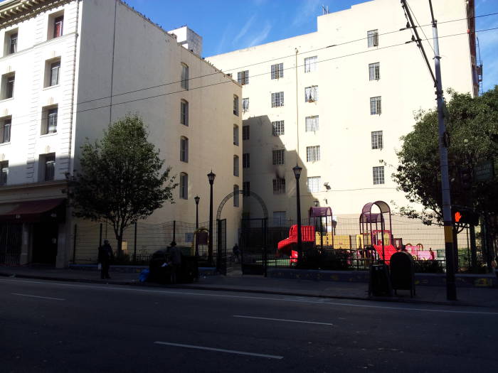 408 Turk Street in the Tenderloin district of San Francisco, where Dashiell Hammett lived.