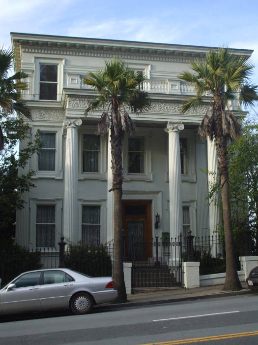 House occupied by the Jefferson Airplane group, at #2400 Fulton Street, along the north side of Golden Gate Park.