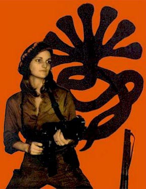 Symbionese Liberation Army propaganda picture of 'Tania', Patty Hearst.