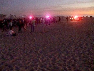 Video of L.A.P.D. breaking up the Sunday sunset drum circle on Venice Beach.