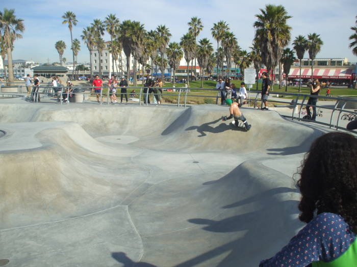 Venice Beach skate park.