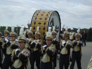 Purdue Marching Band and the World's Largest Drum.
